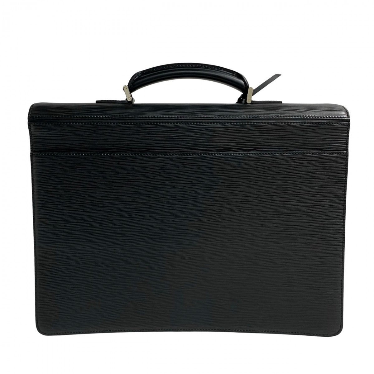 LOUIS VUITTON Business bag leather black Epi Laguito mens