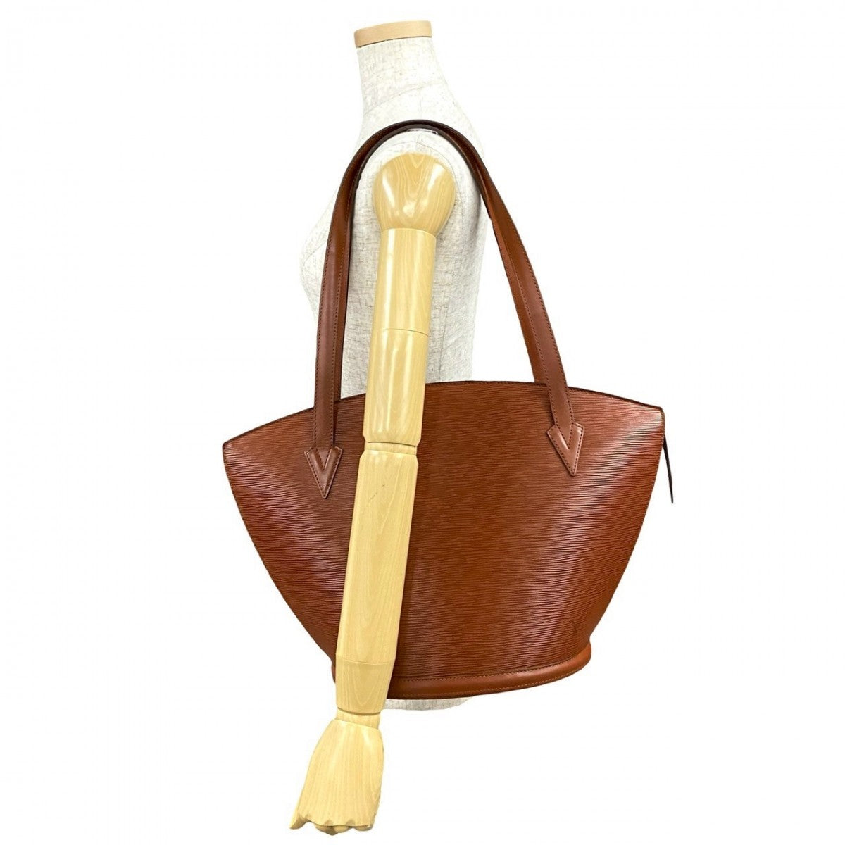 LOUIS VUITTON Tote Bag Epi Leather Brown Epi Sunjack shopping Women