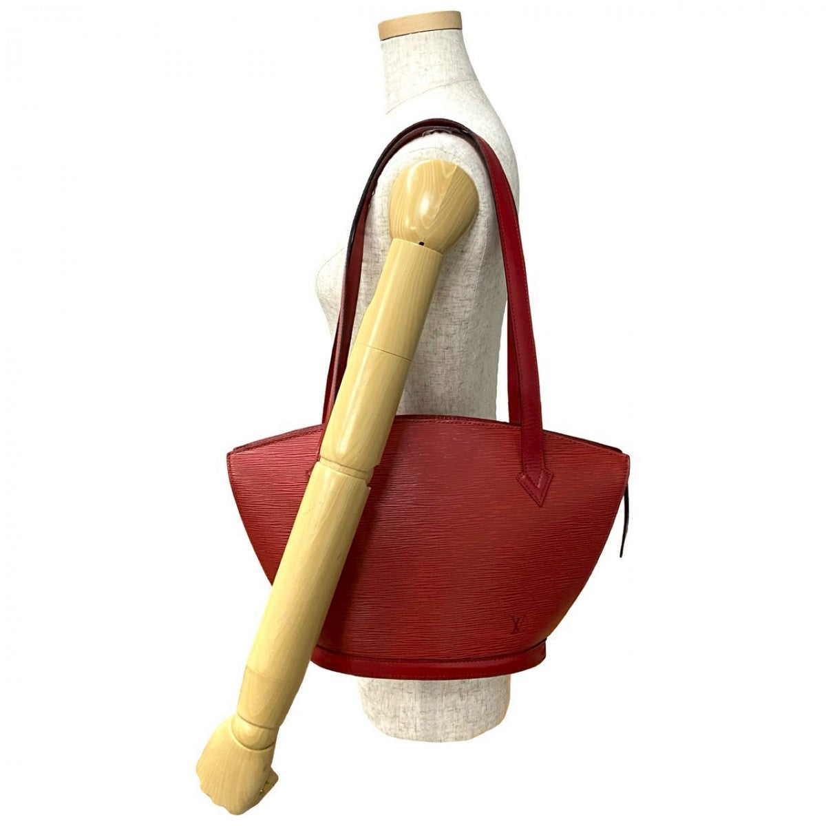 LOUIS VUITTON Tote Bag Epi Leather Red Epi Sunjack shopping Women