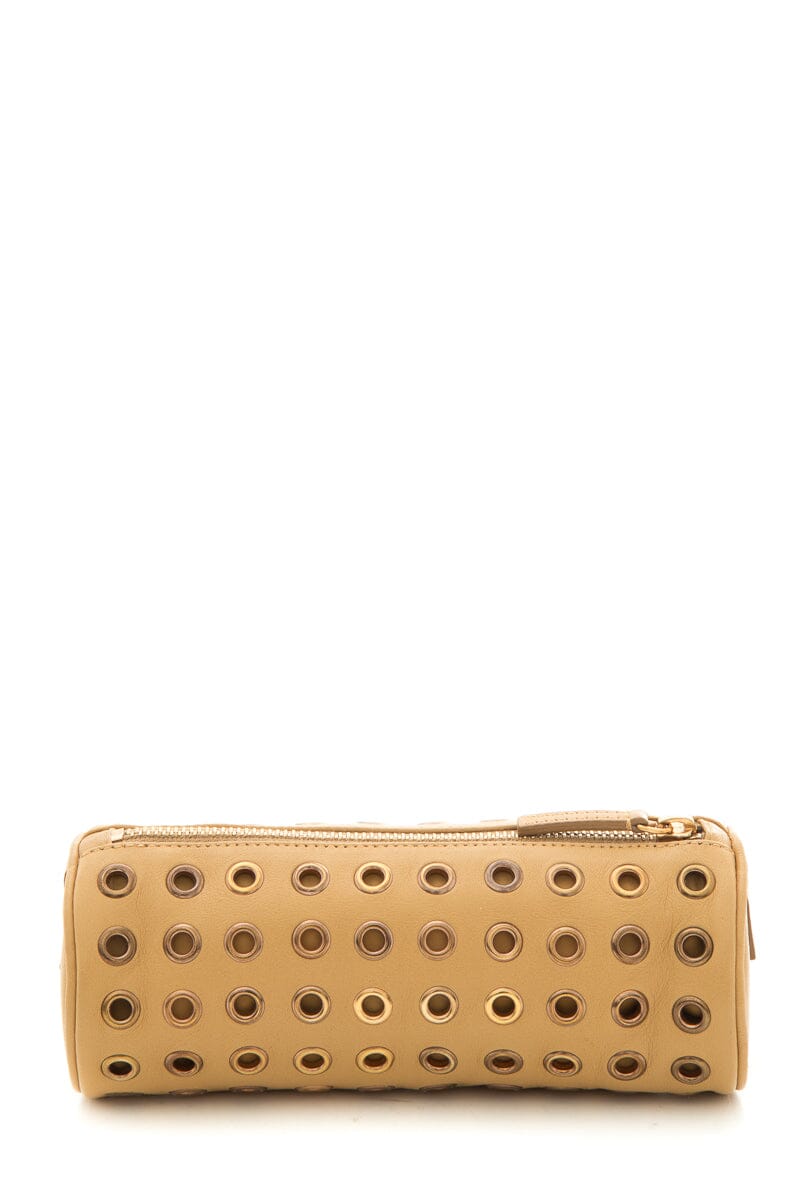 Prada Tan Leather Pouch Luxury Handbag