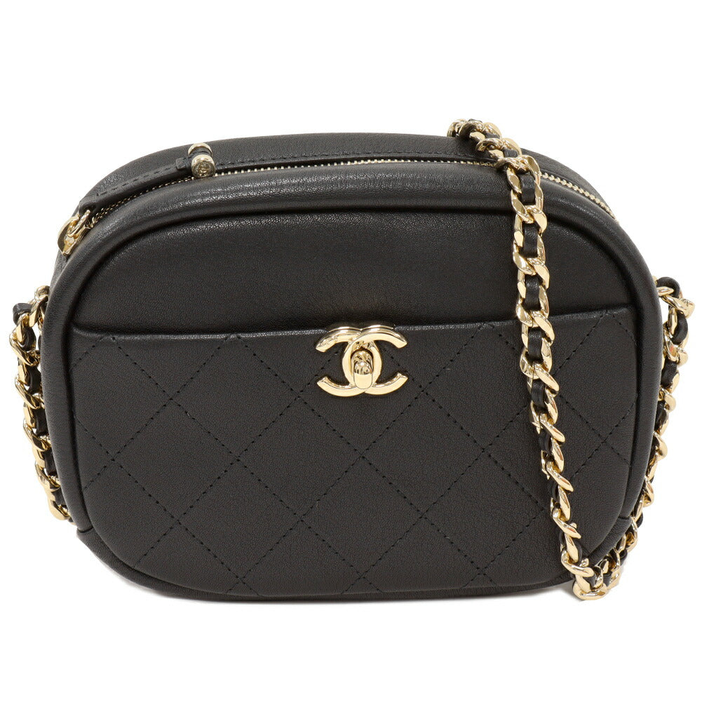 Chanel Calf MatelassÃ© Camera Bag Shoulder Bag AS0137