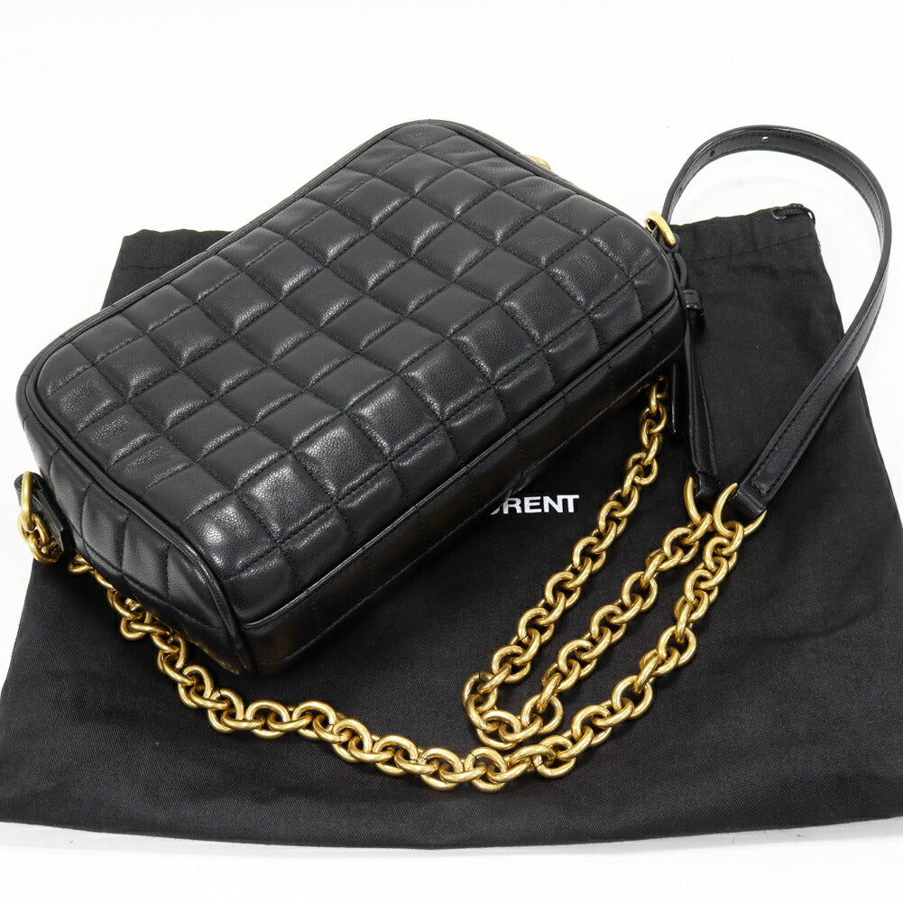 Saint Laurent Cassandra MatelassÃÂ© CarrÃÂ© Camera Bag Lambskin Shoulder Bag