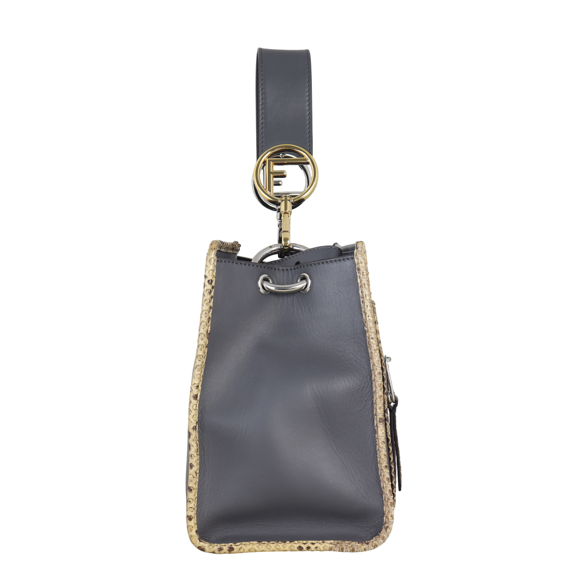 Fendi Runaway Tote Small Python