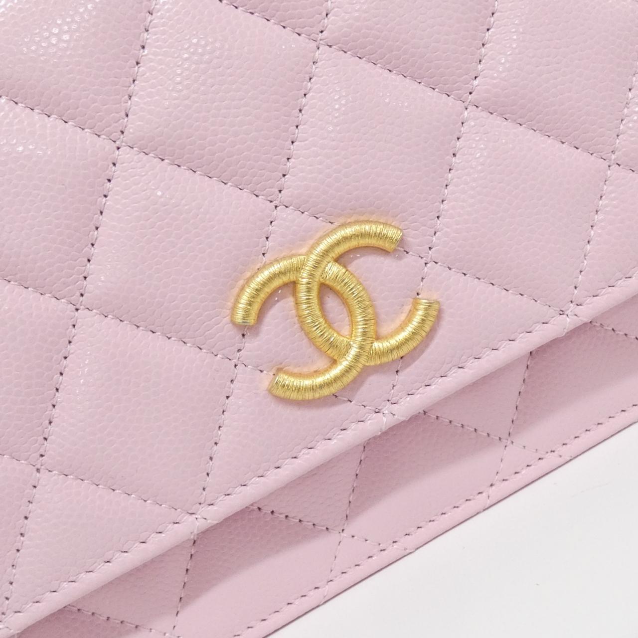 Chanel AP3516 Caviar Skin Wallet on Chain