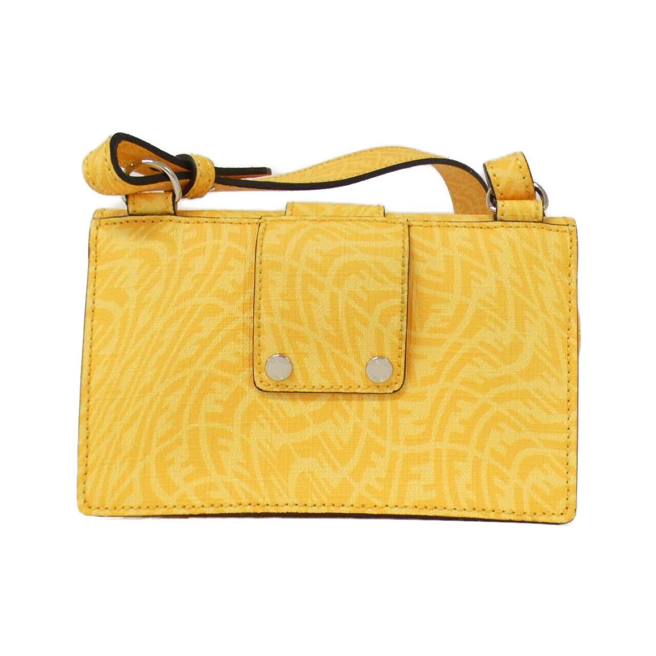 Fendi Logo Leather Enamel 2way Shoulder Bag