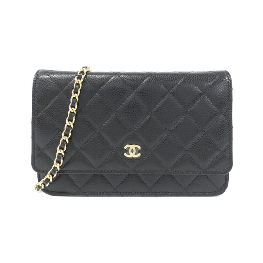 Chanel Timeless Classic Caviar Wallet on Chain