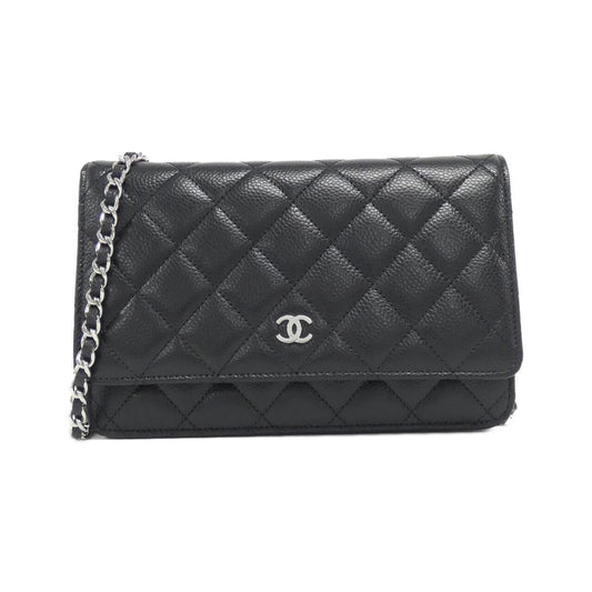 Chanel Timeless Classic Caviar Skin Wallet on Chain
