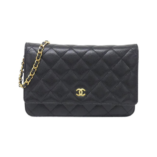 Chanel Timeless Classic Caviar Skin Wallet on Chain