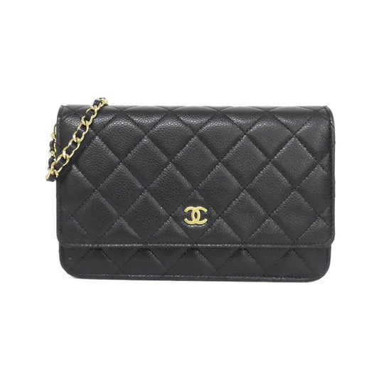 Chanel Timeless Classic Caviar Skin Wallet on Chain