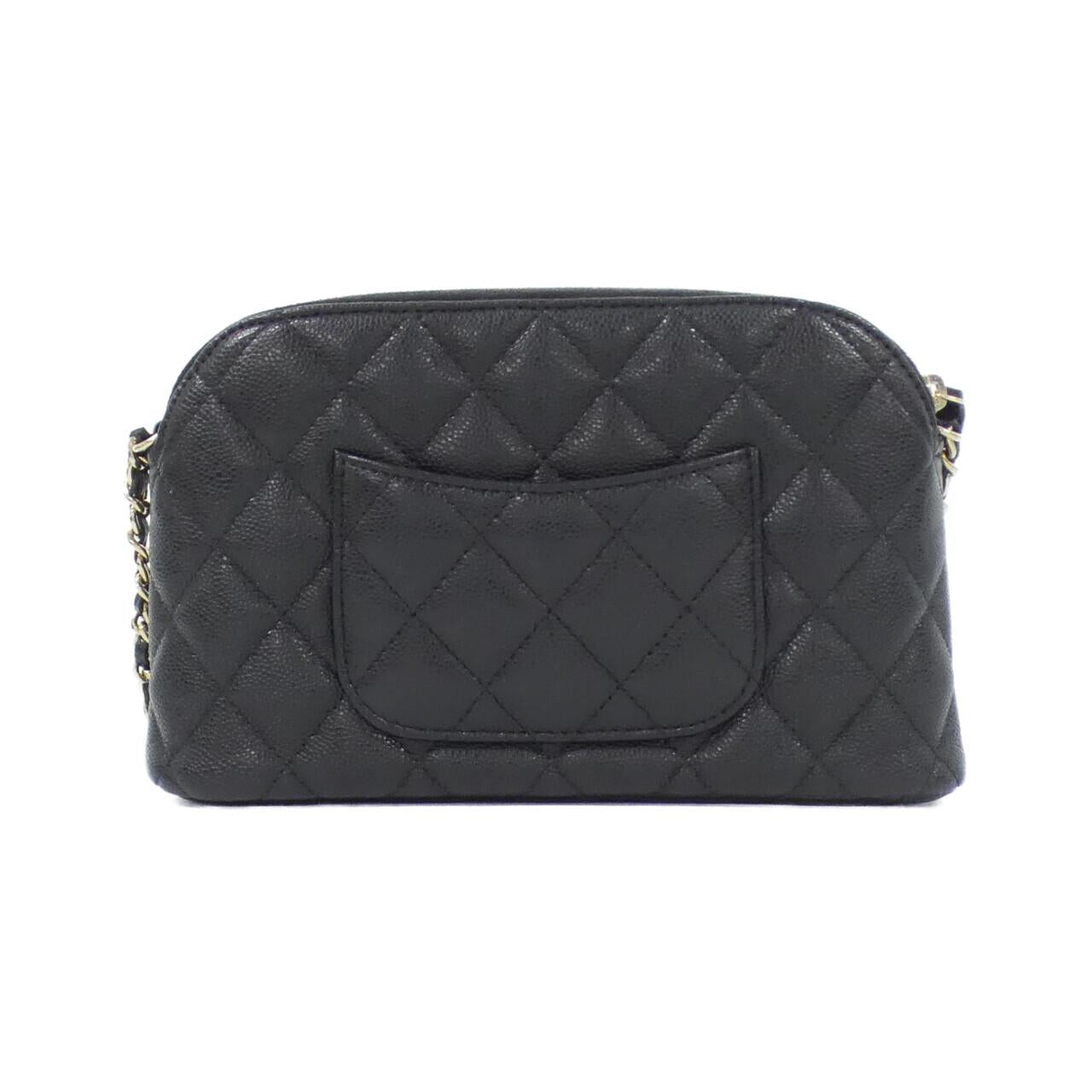 Chanel Timeless Classic Caviar Skin Chain Clutch