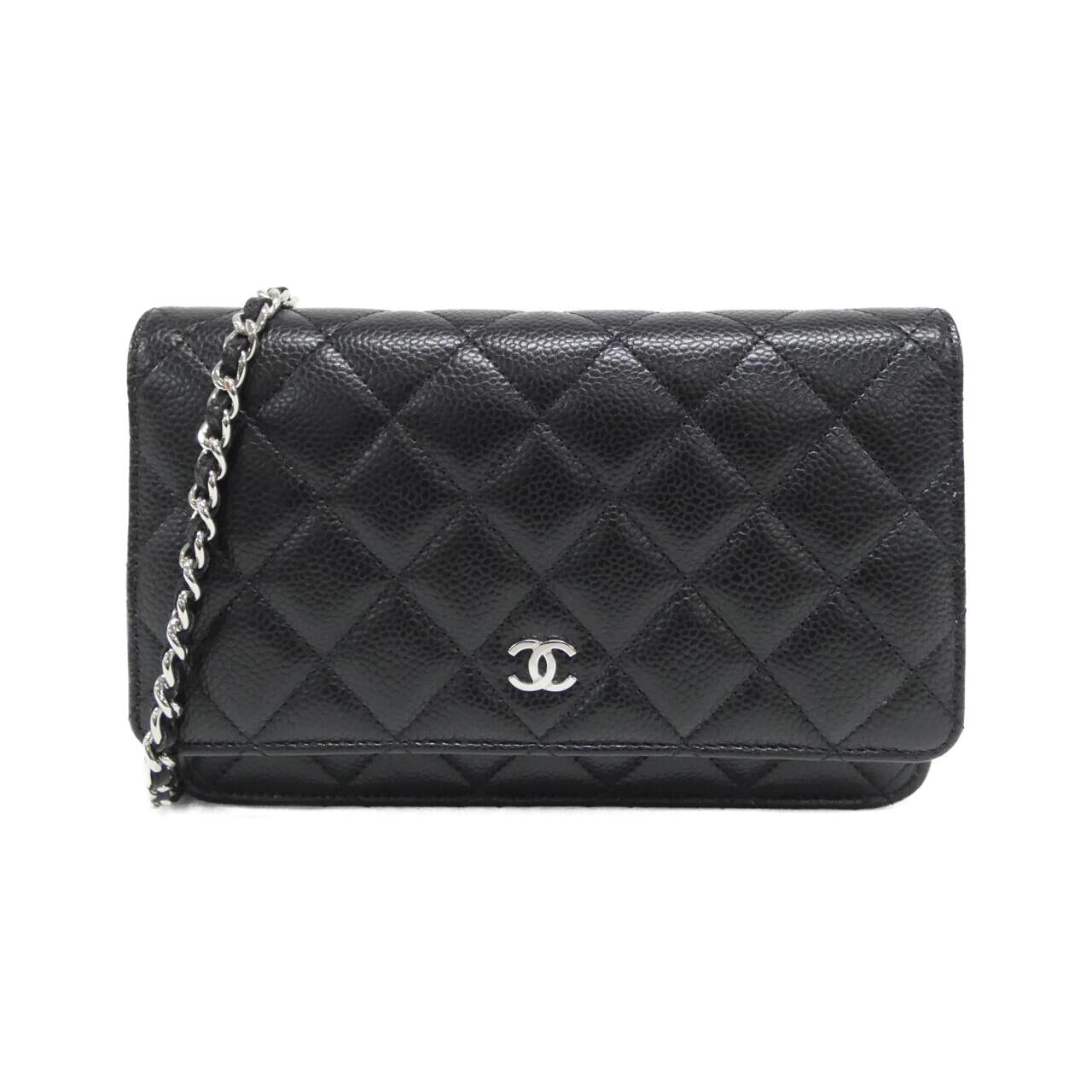 Chanel Timeless Classic Caviar Skin Wallet on Chain