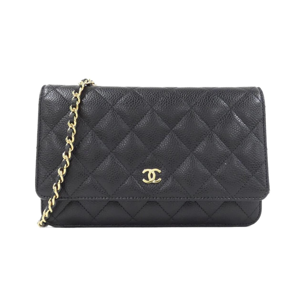 Chanel Timeless Classic Caviar Skin Wallet on Chain
