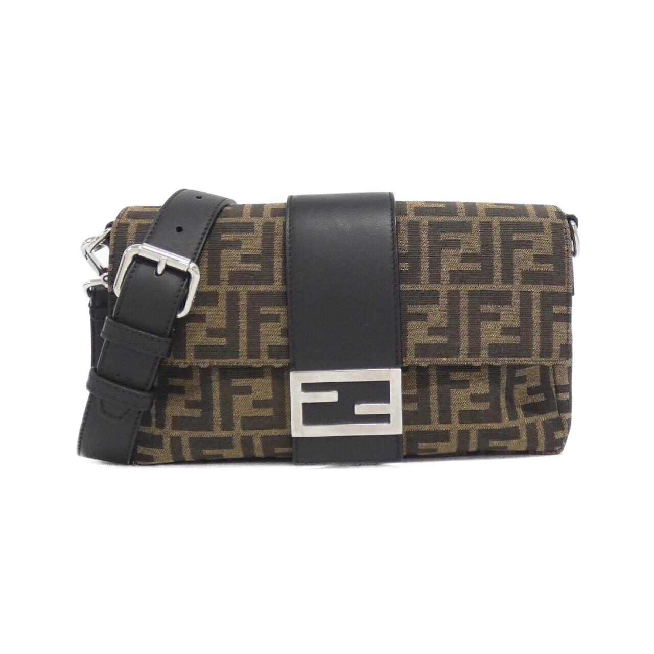 Fendi Baguette Canvas Calf Waist Bag
