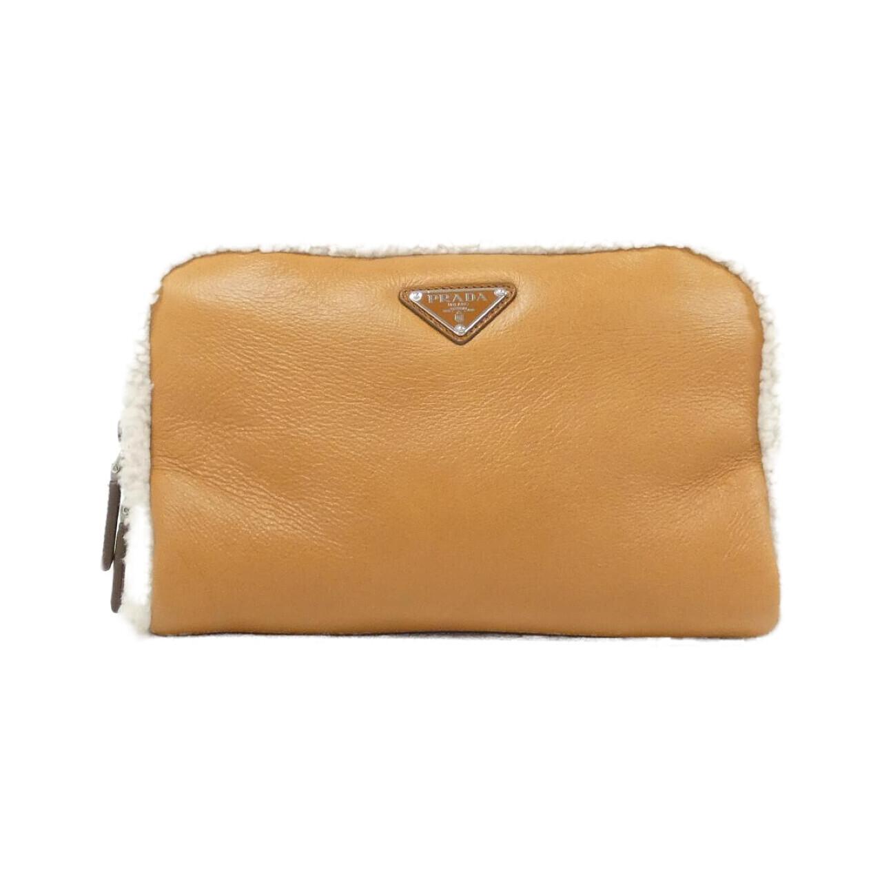 Prada 2VH181 Shearling Shoulder Bag