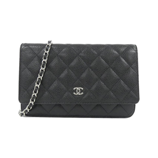 Chanel Timeless Classic Caviar Skin Wallet on Chain