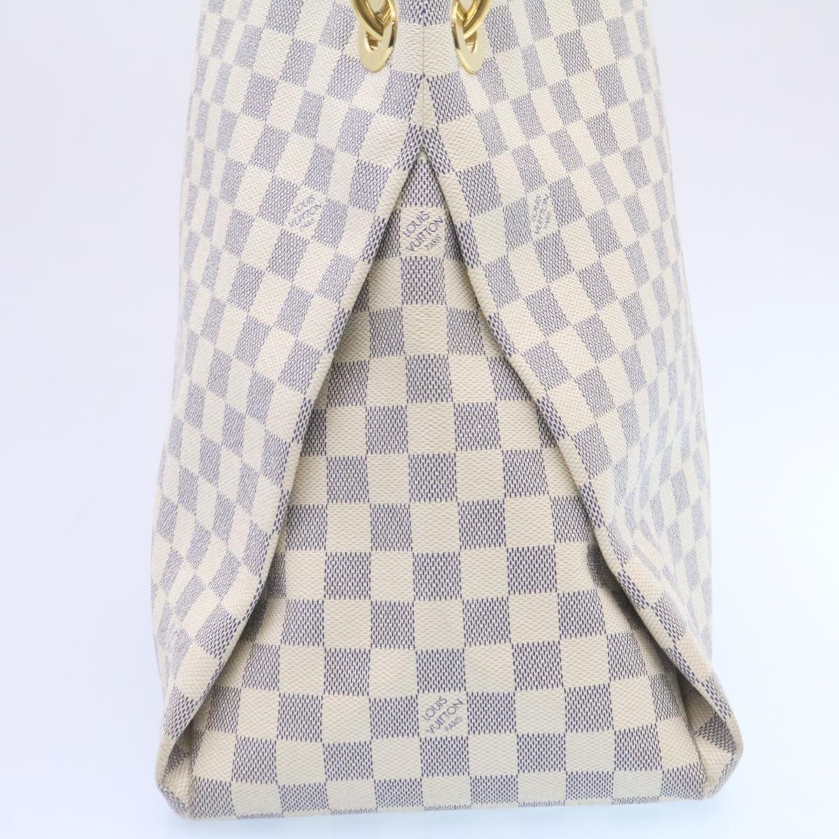 LOUIS VUITTON Damier Azur Artsy MM Shoulder Bag N41174 LV 26788