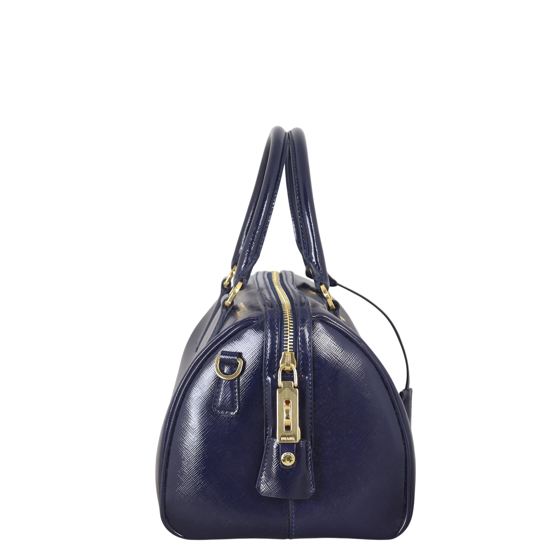 Prada Saffiano Vernice Bauletto Bag