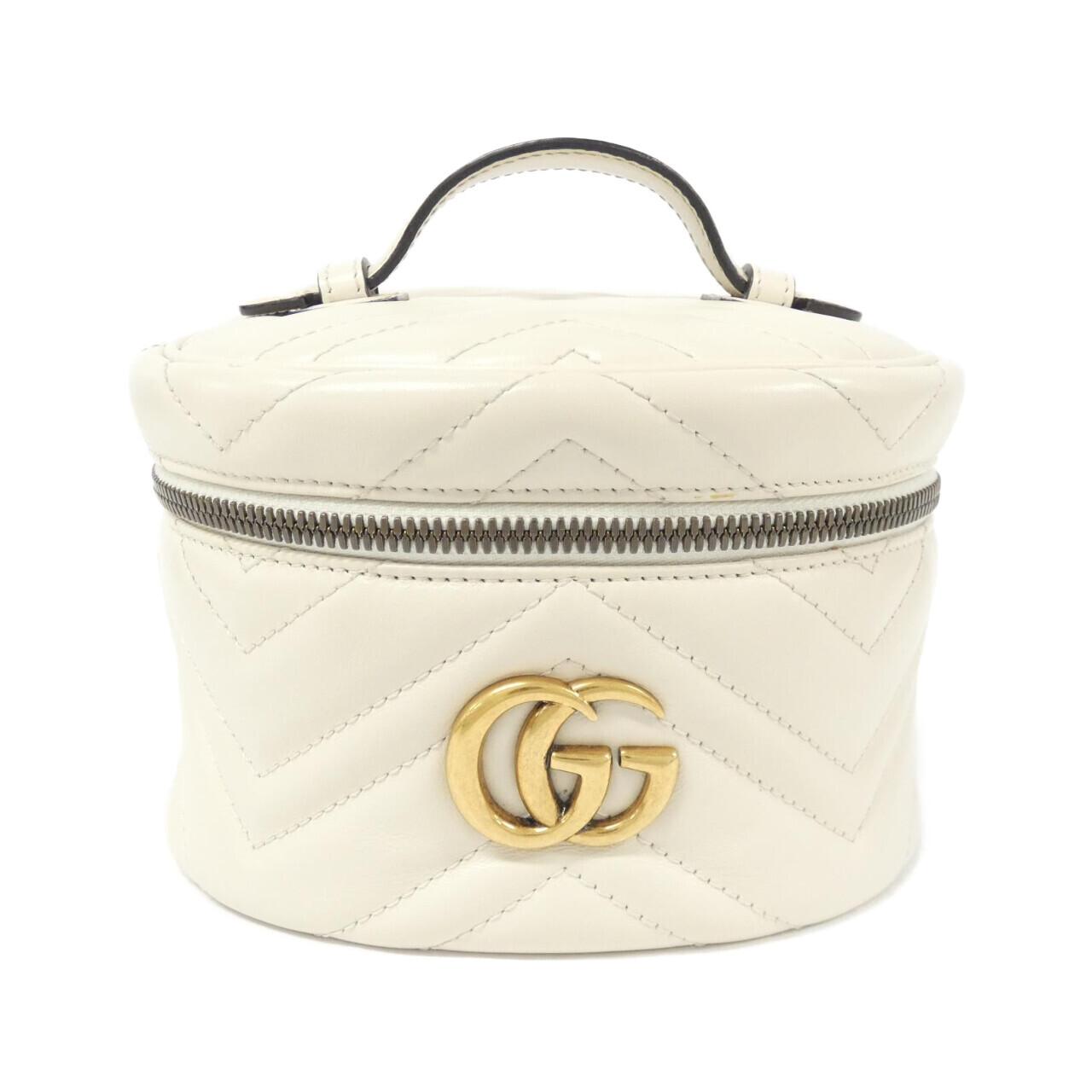 Gucci GG MARMONT Quilted Chevron Leather Backpack