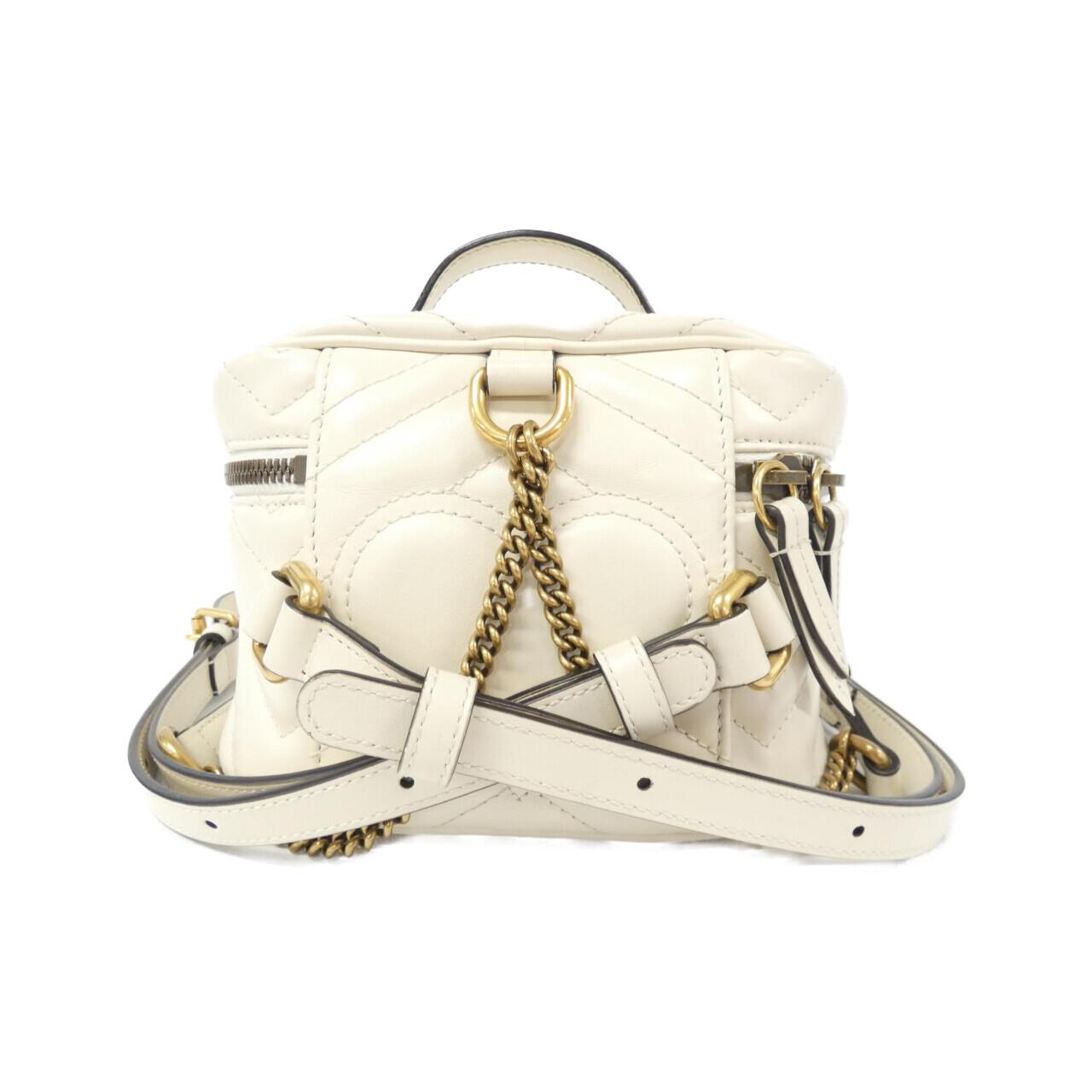 Gucci GG MARMONT Quilted Chevron Leather Backpack