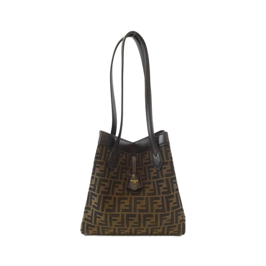 Fendi Origami MEDIUM Canvas Calf Shoulder Bag