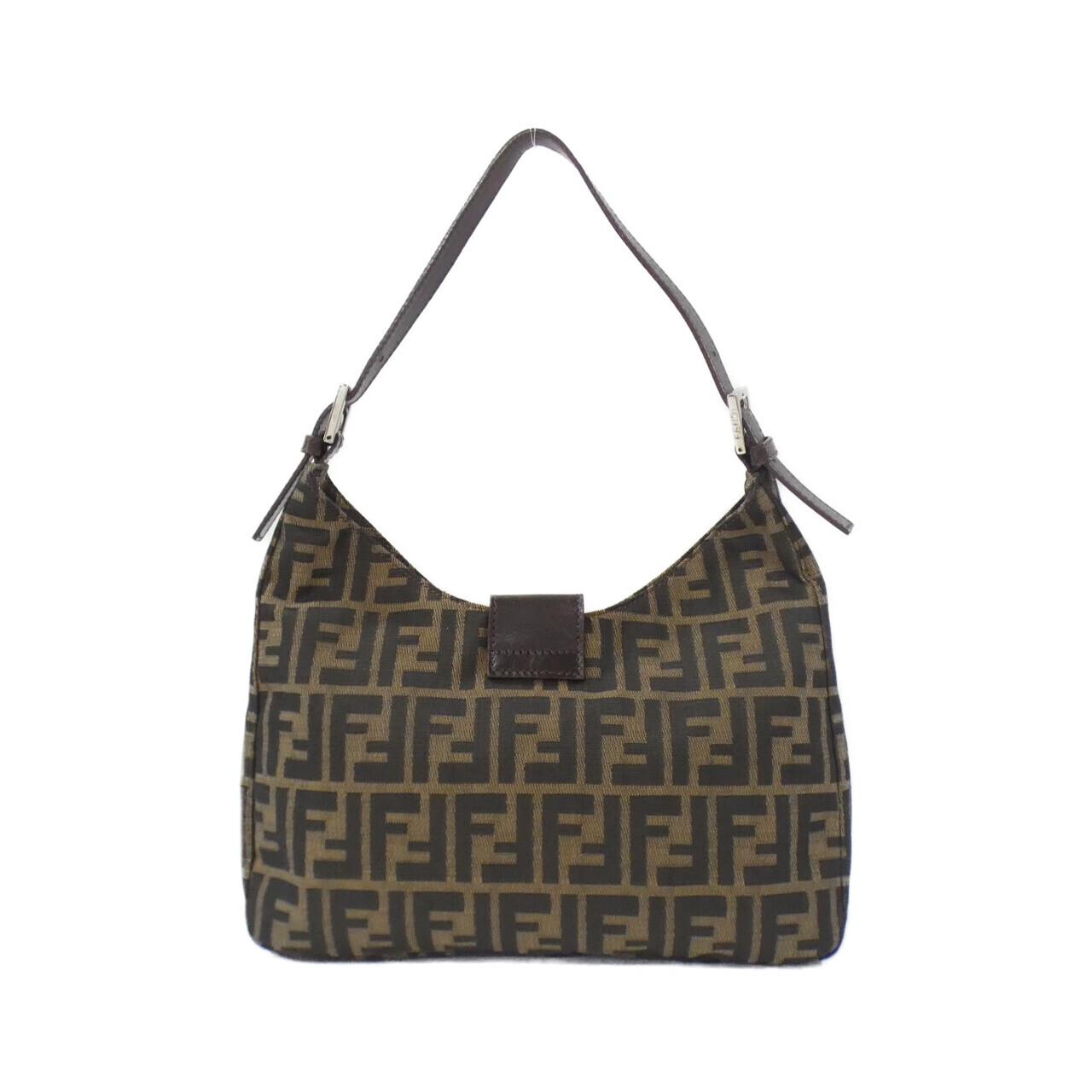 Fendi 26569 Canvas Shoulder Bag