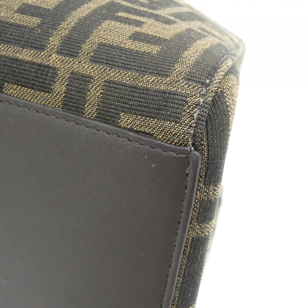 Fendi Pequin PVC Boston Bag