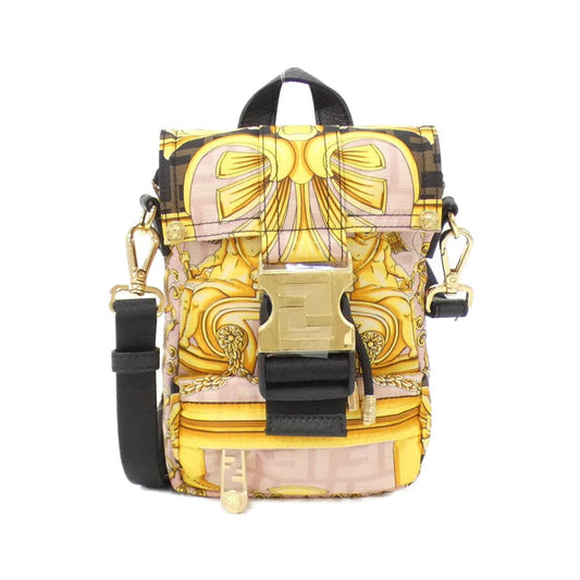 Fendi 7VZ068 AITI Nylon Calf Shoulder Bag