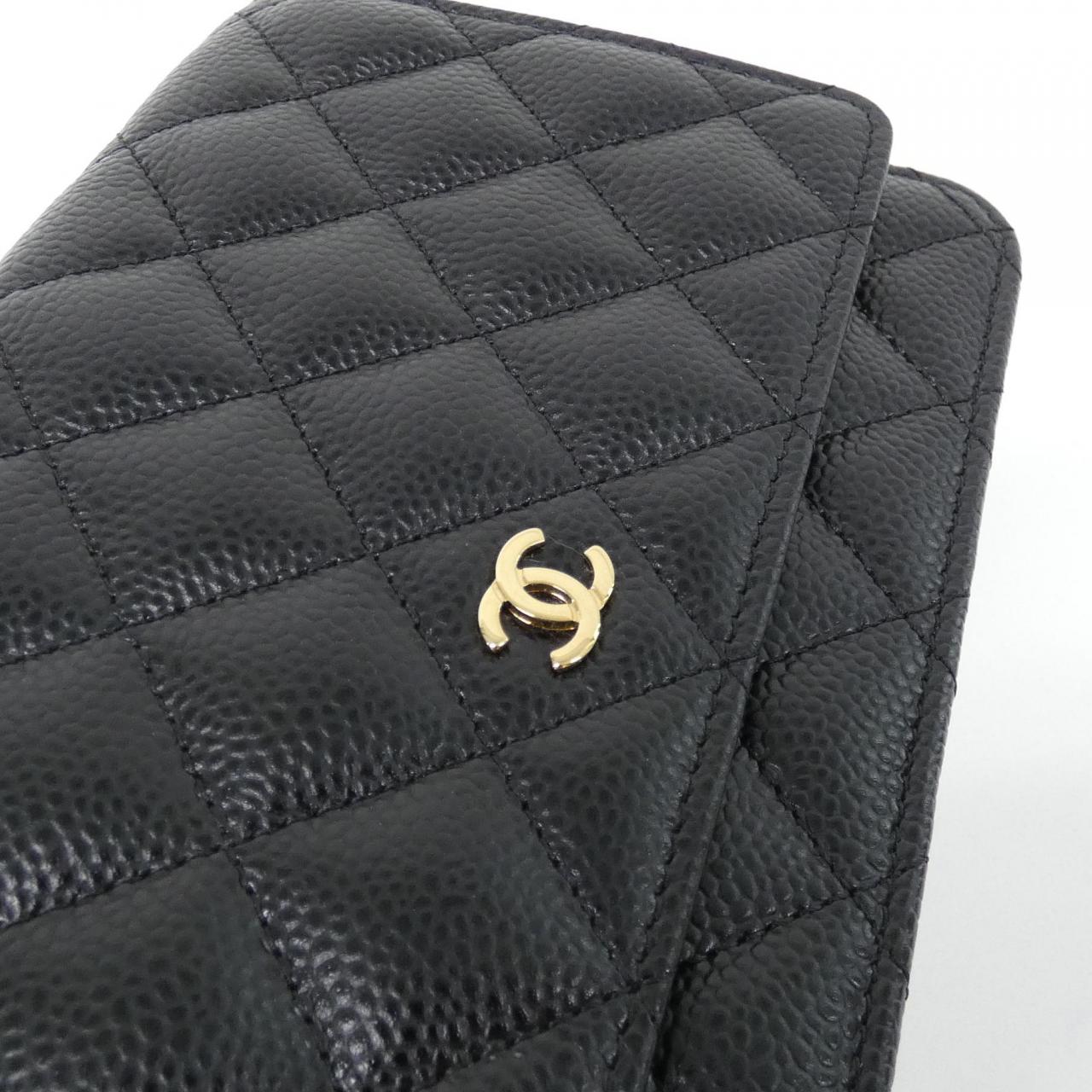 Chanel Timeless Classic Caviar Skin Wallet on Chain