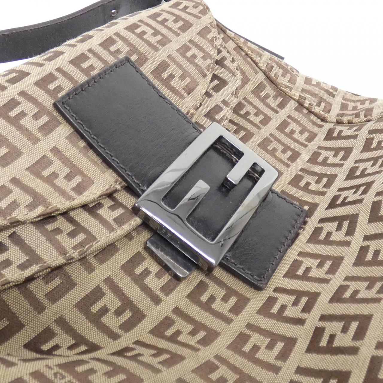 Fendi 8BR004 NY1 Canvas Shoulder Bag