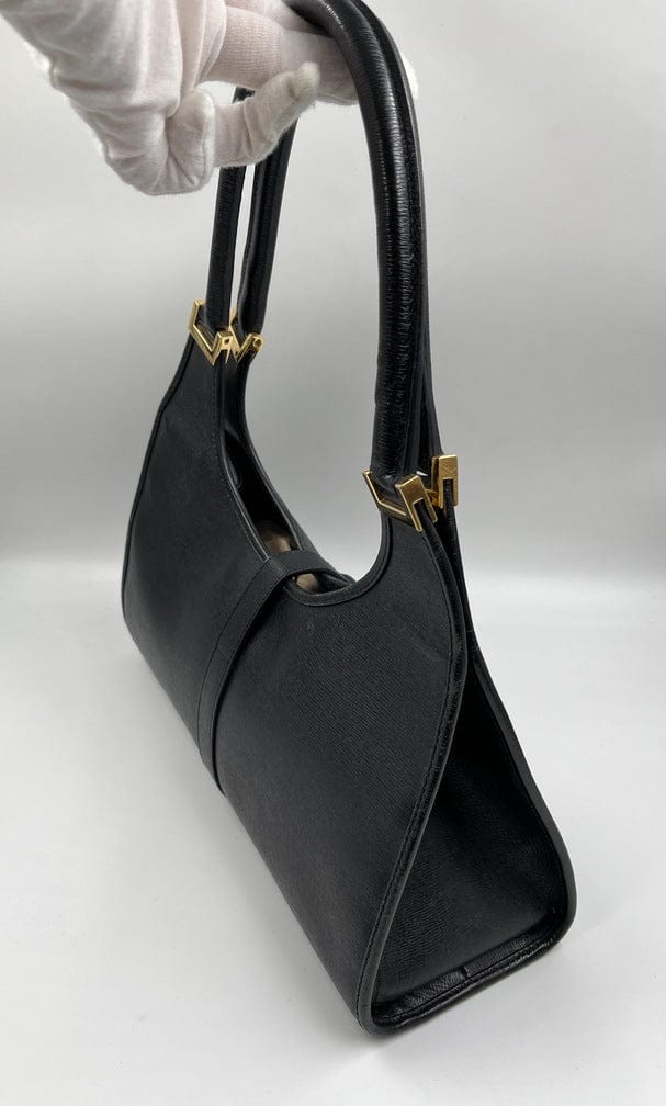 Gucci Jackie Leather Nylon Shoulder Bag Style 5