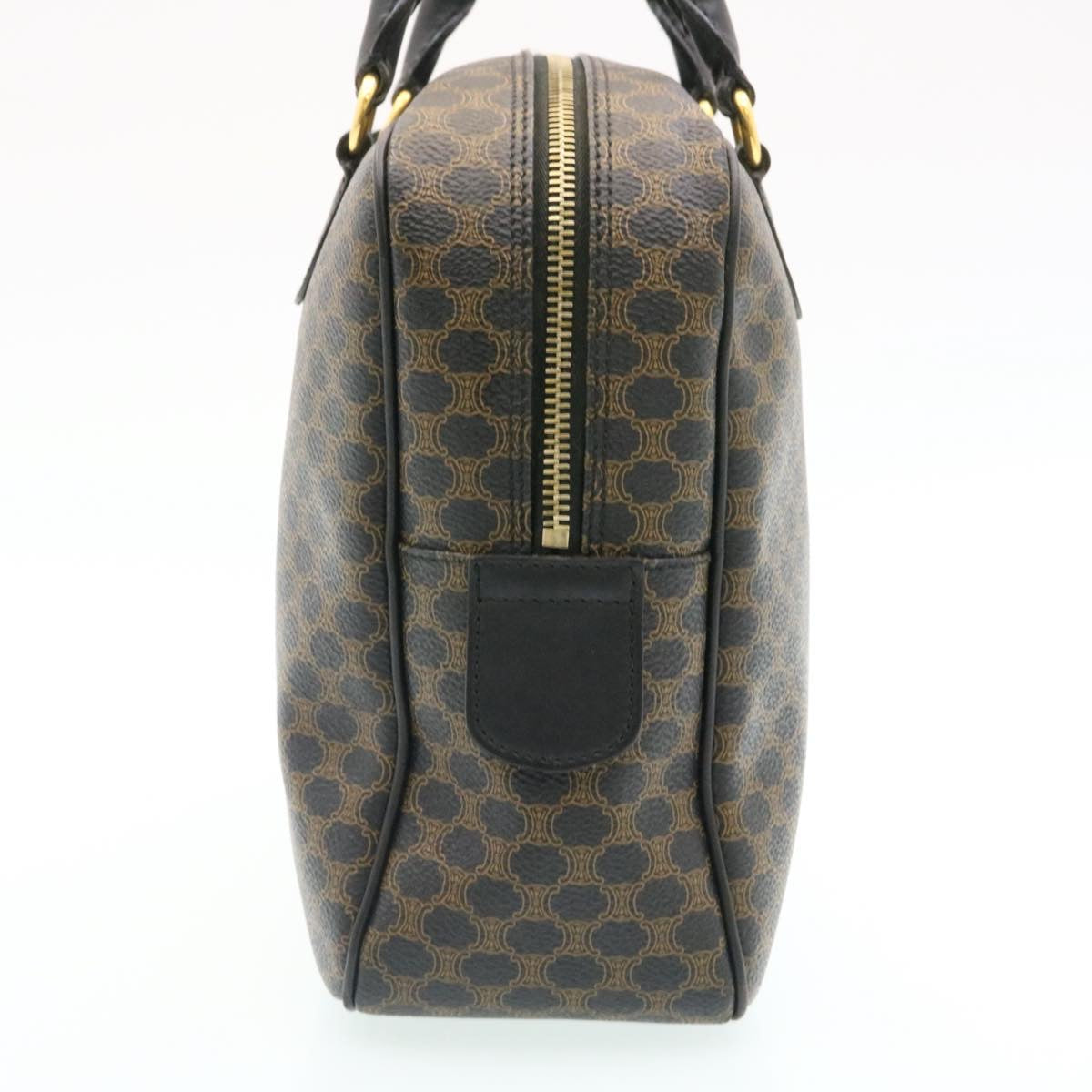 Luxury CELINE Macadam Canvas Hand Bag Black 27154