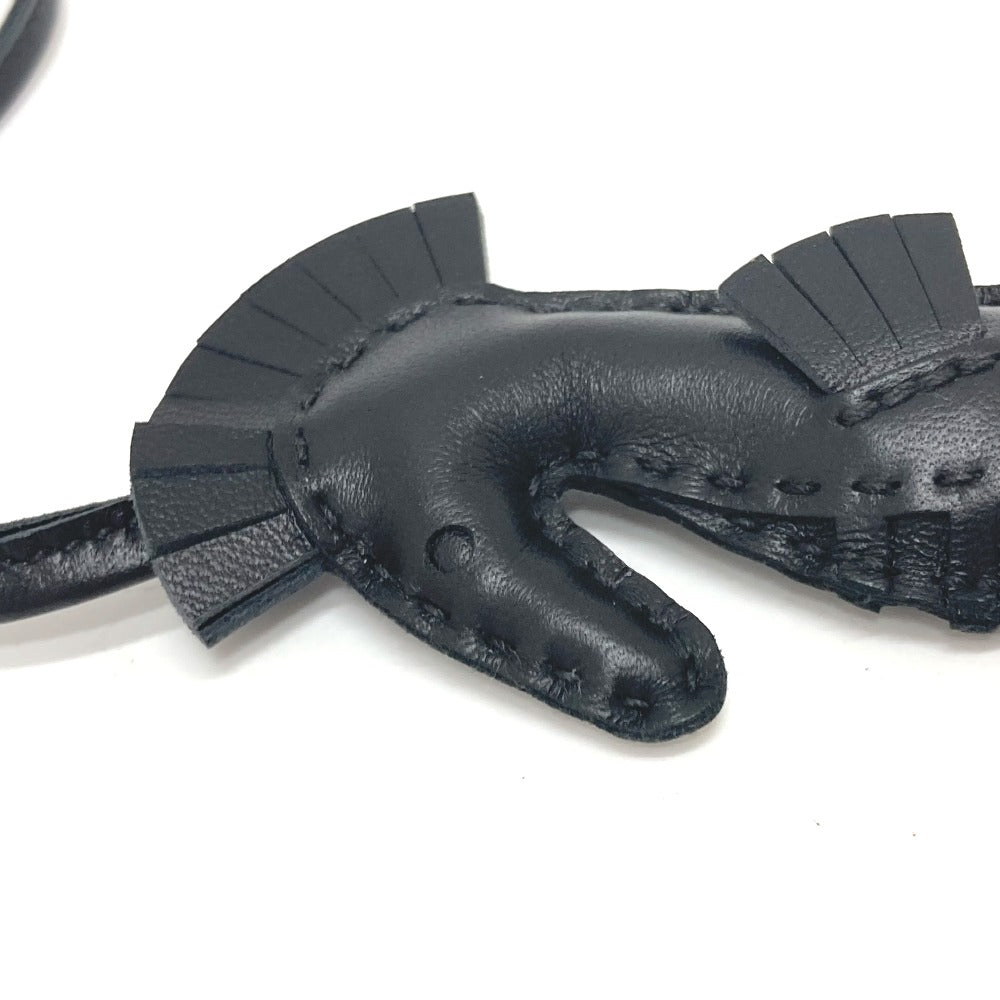 HERMES charm , anion black Bag charm ipo seahorse Women