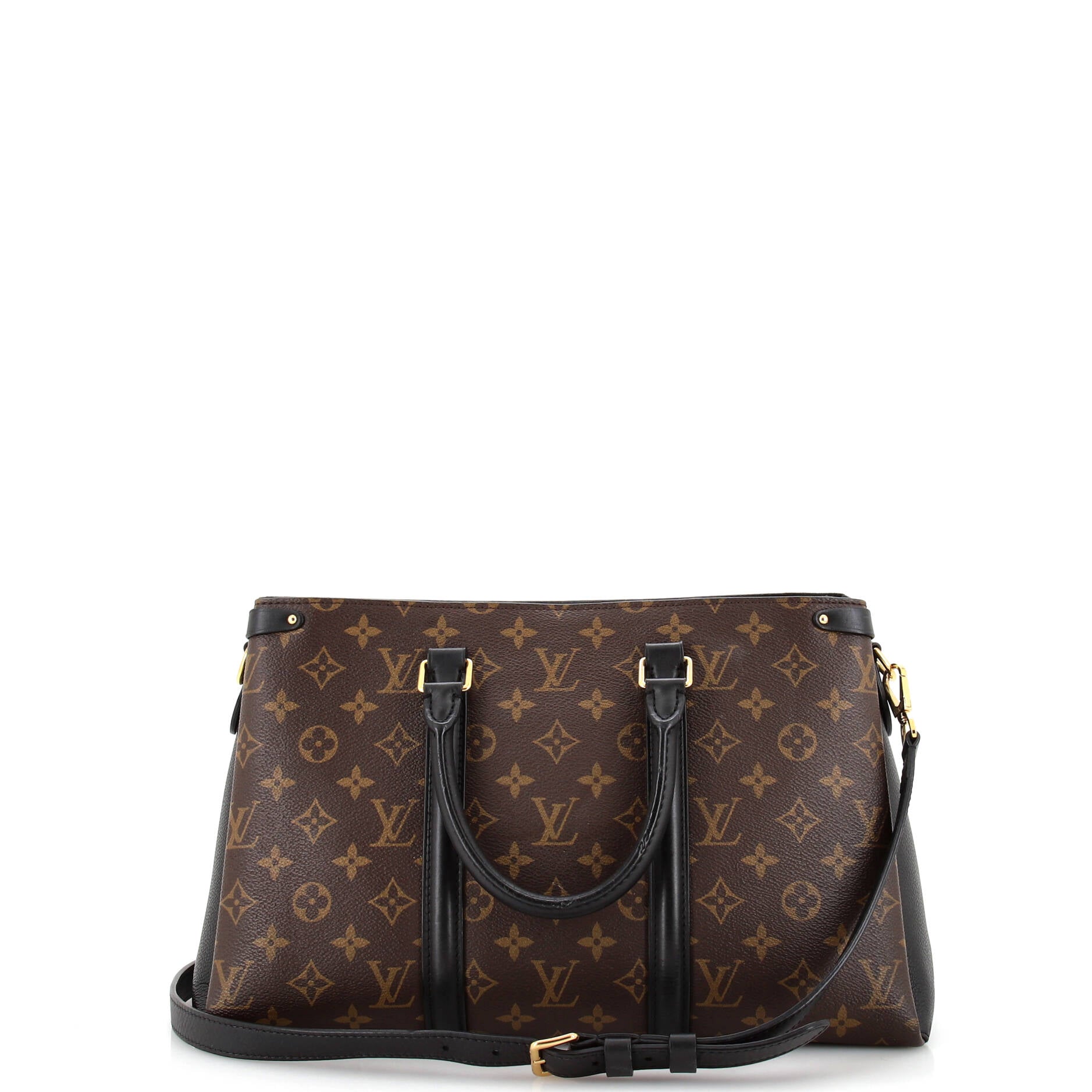 Louis Vuitton Soufflot Tote Monogram Canvas with Leather MM