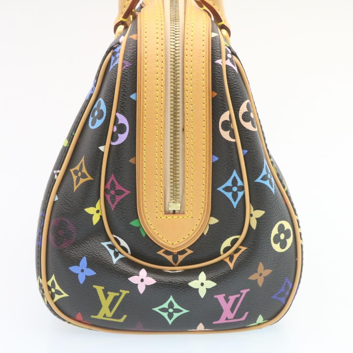 LOUIS VUITTON Monogram Multicolor Priscilla Hand Bag Black M40097 LV 27844A
