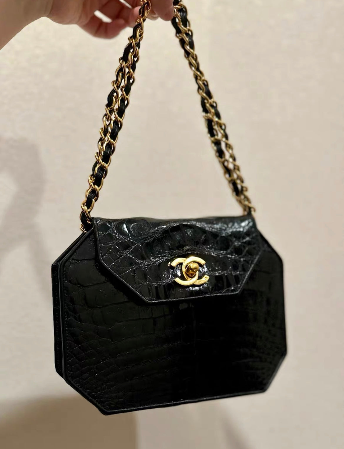 Chanel Crocodile Flap Clutch