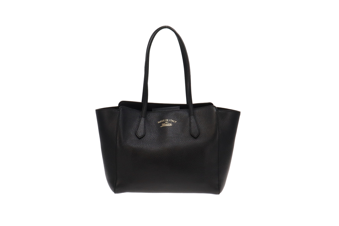 Gucci Black Leather Tote Style 10
