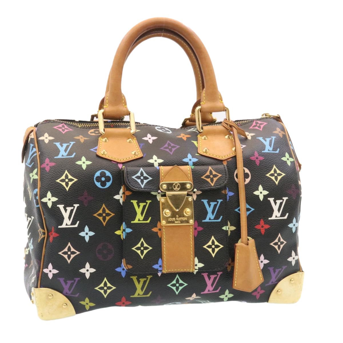 LOUIS VUITTON Multicolor Speedy 30 Hand Bag M92642 LV 28793A