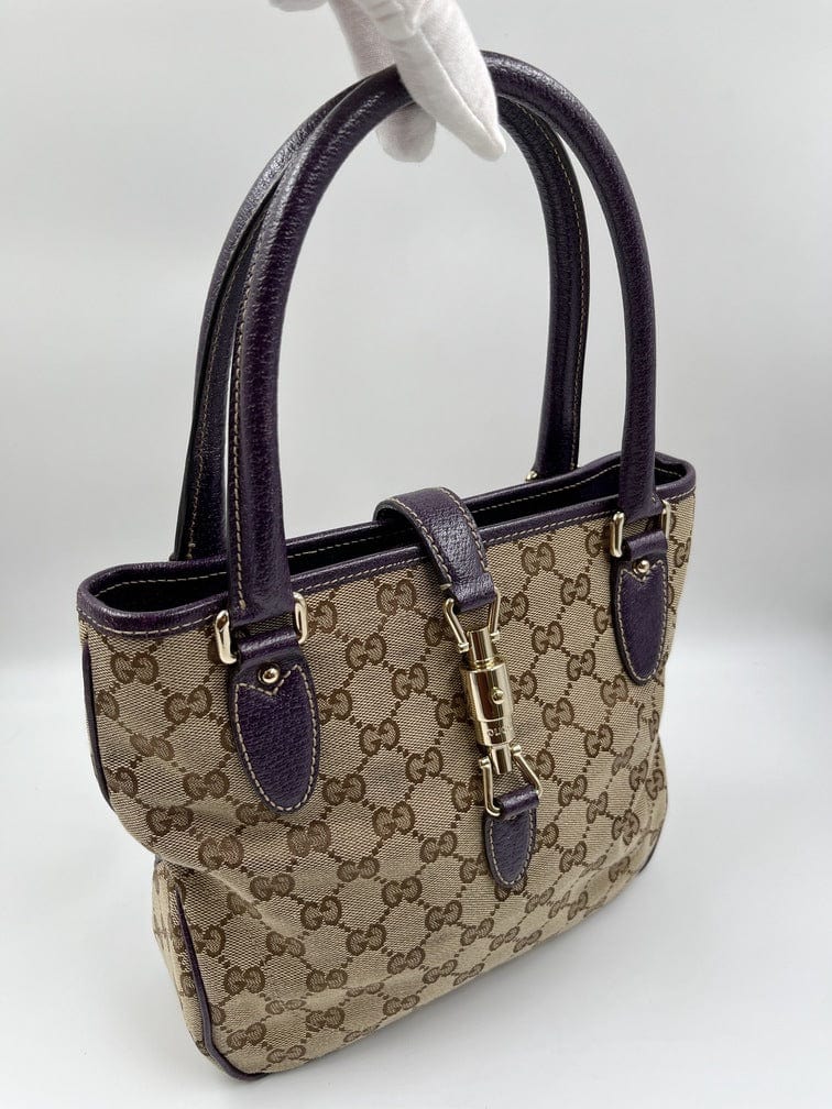 Gucci Leather Canvas Tote Style 27