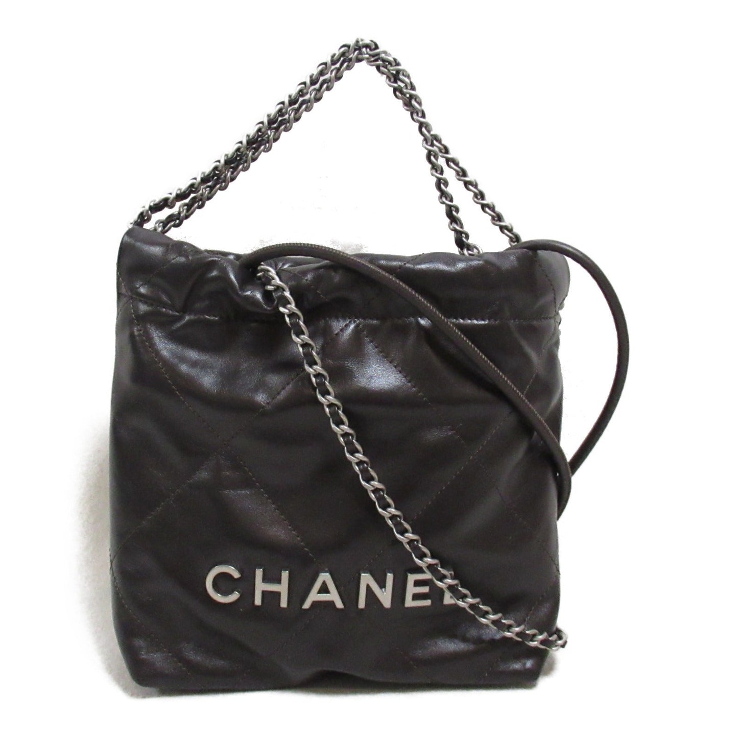 CHANEL CHANEL 22 Chain Shoulder Bag Mini 2w Shoulder Bag (Bosque) Black