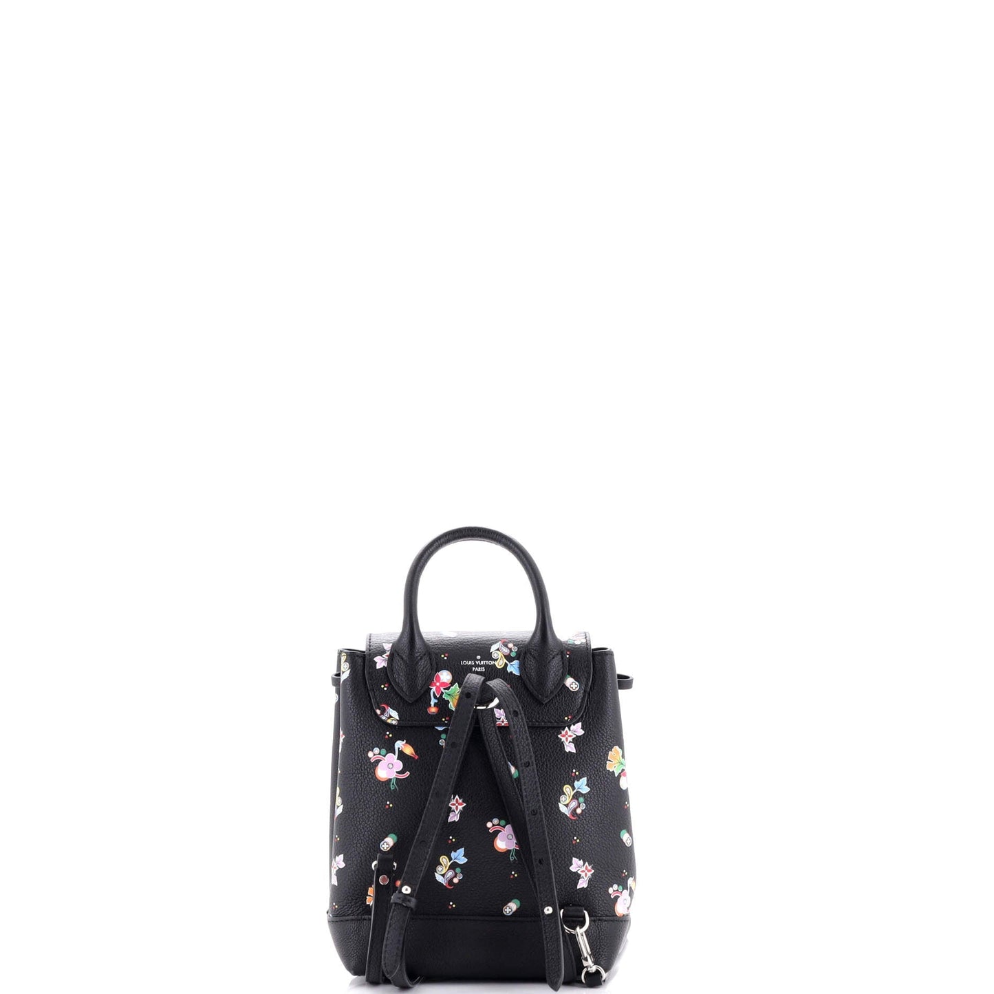 Louis Vuitton Lockme Backpack Floral Printed Leather Mini