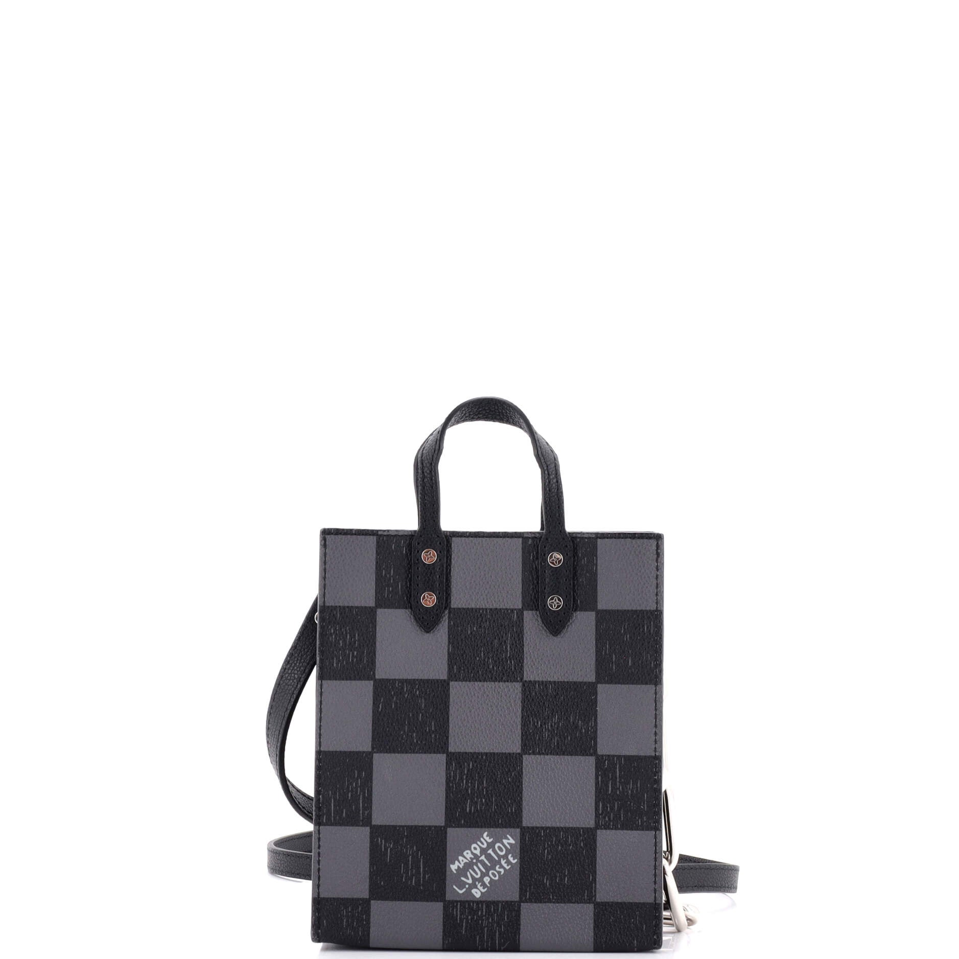 Louis Vuitton Sac Plat Bag Limited Edition Marque Deposee Damier Giant XS