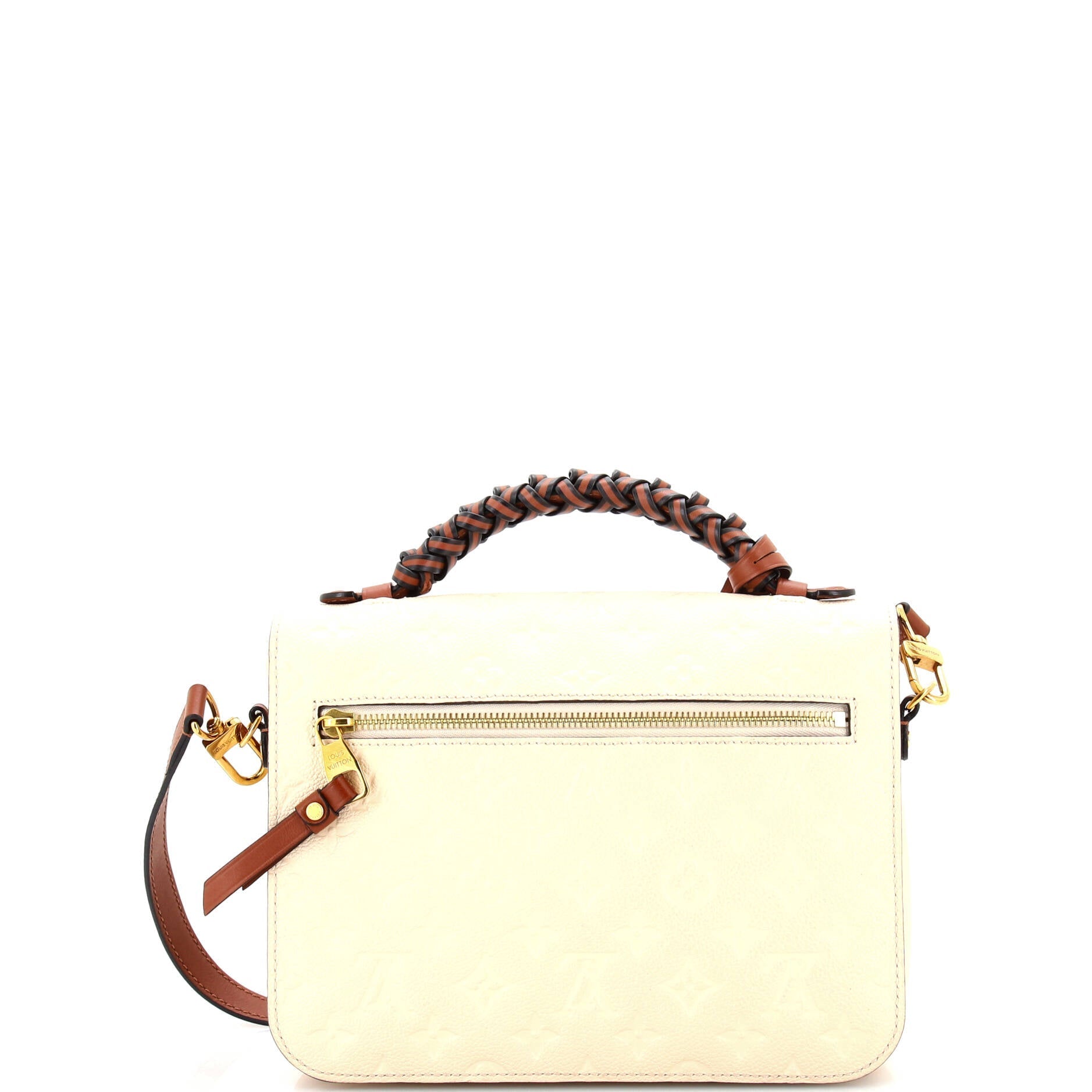 Louis Vuitton Braided Handle Pochette Metis Monogram Empreinte Leather