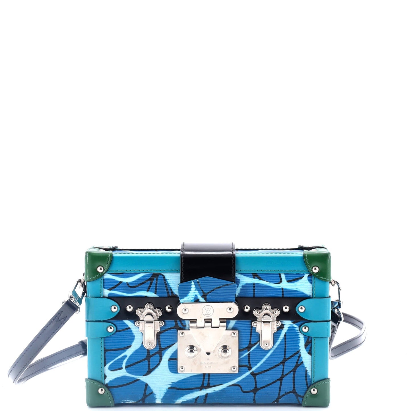 Louis Vuitton Petite Malle Handbag Limited Edition Printed Epi Leather