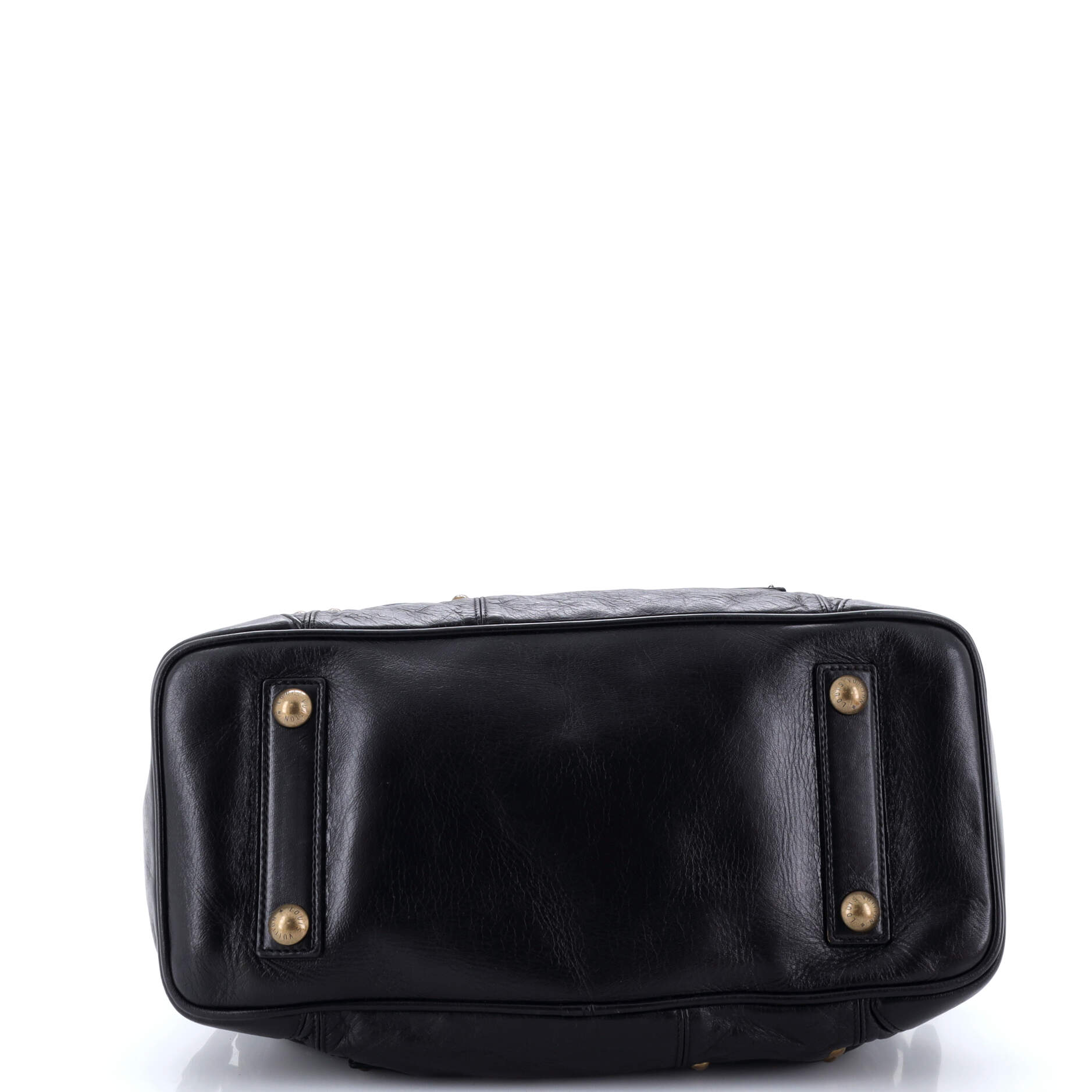 Louis Vuitton Riveting Handbag Studded Lambskin
