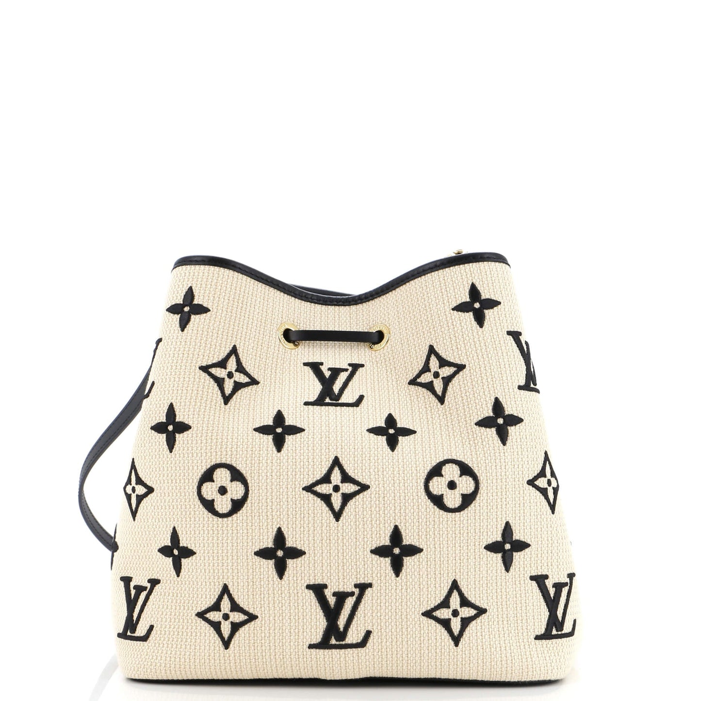 Louis Vuitton NeoNoe Handbag Monogram Giant Embroidered Cotton MM