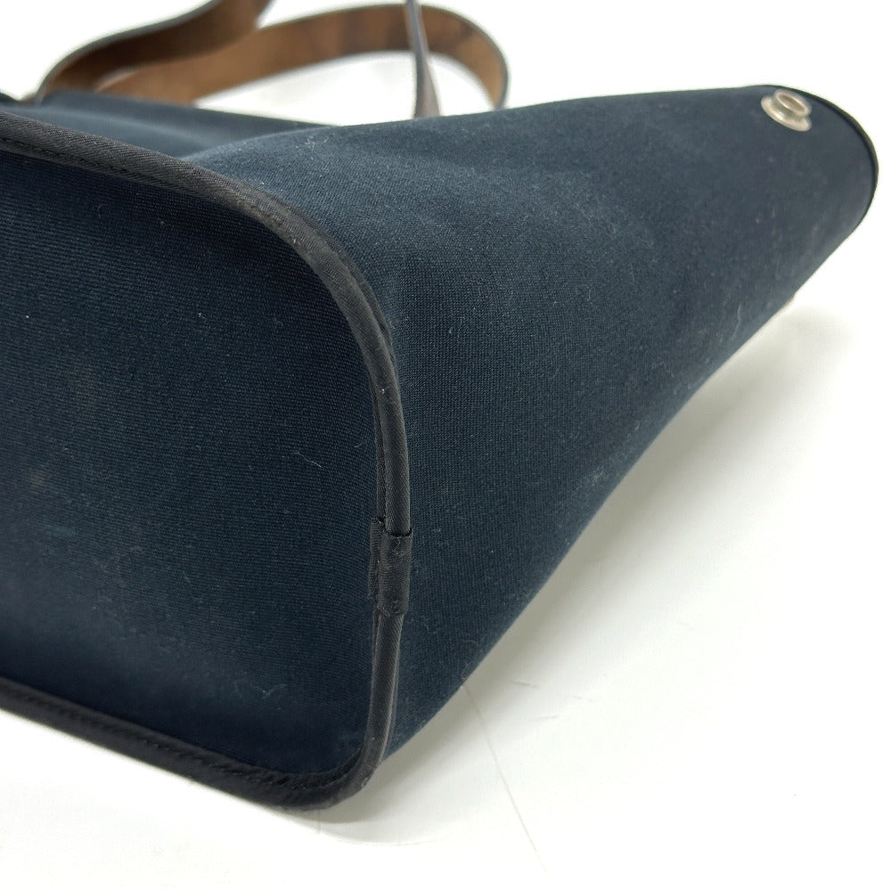 HERMES Tote Bag canvas black Kabak Elan PM