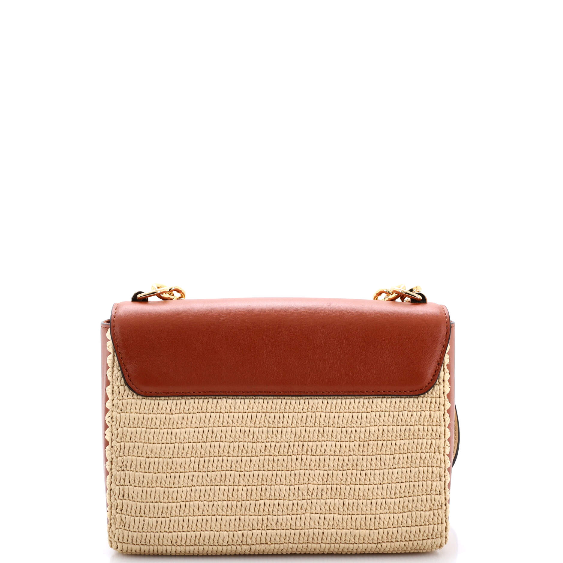 Louis Vuitton Twist Convertible Handbag Leather and Raffia MM