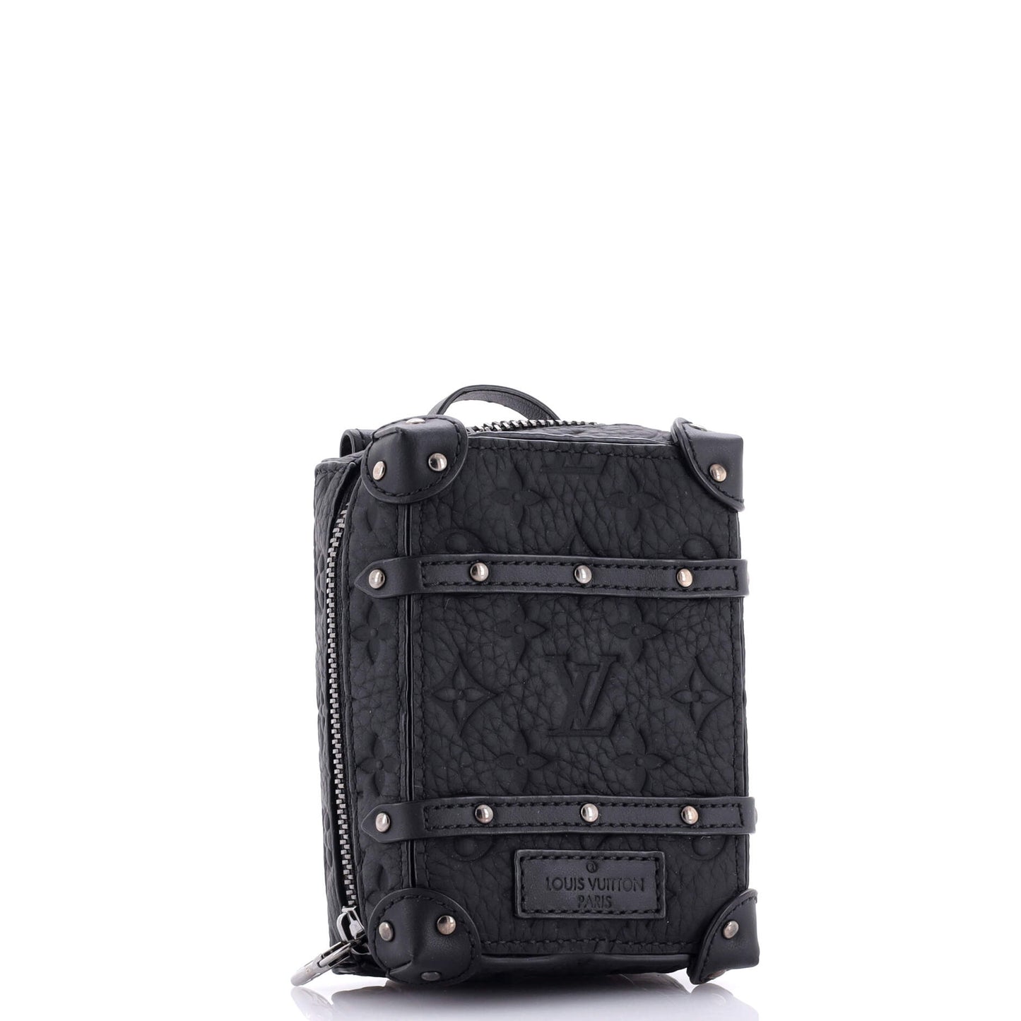Louis Vuitton Soft Trunk Backpack Bag Charm and Key Holder Monogram Taurillon Leather
