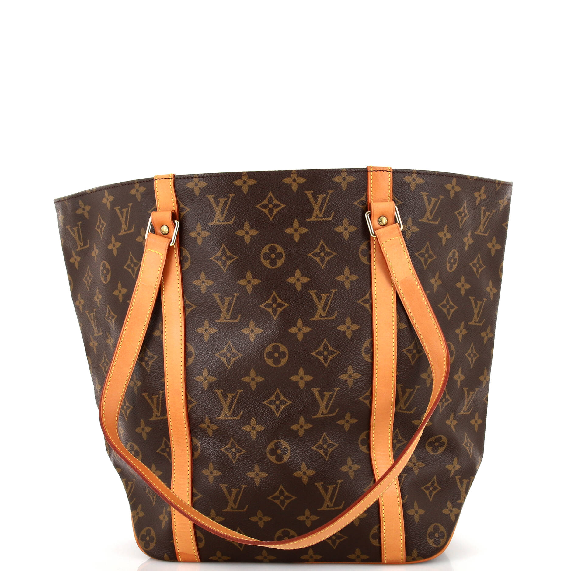Louis Vuitton Shopping Sac Handbag Monogram Canvas MM