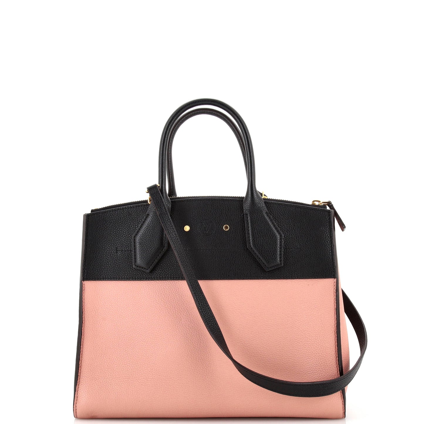 Louis Vuitton City Steamer Handbag Leather MM